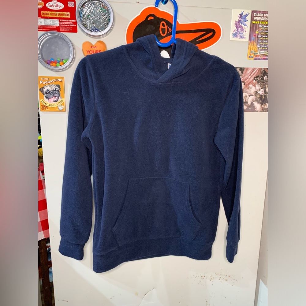 Kids Navy Blue Hooded Sweatshirt